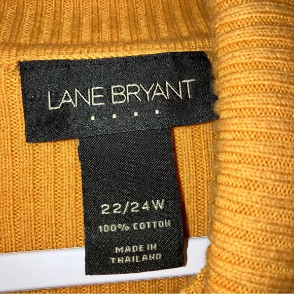 Women's Orange Turtleneck Sweater - Picture 4 of 5